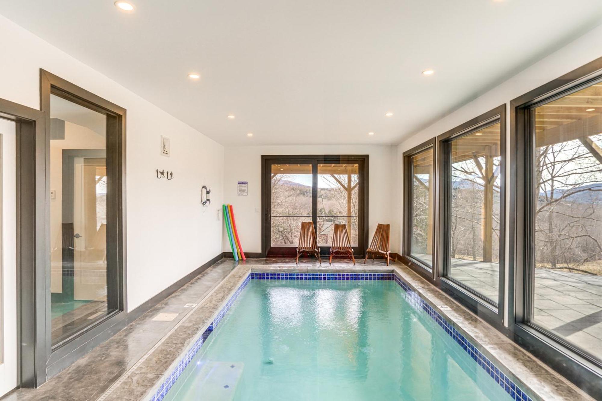 Custom Windham Mtn Villa With Pool, Theater And Views! Bagian luar foto
